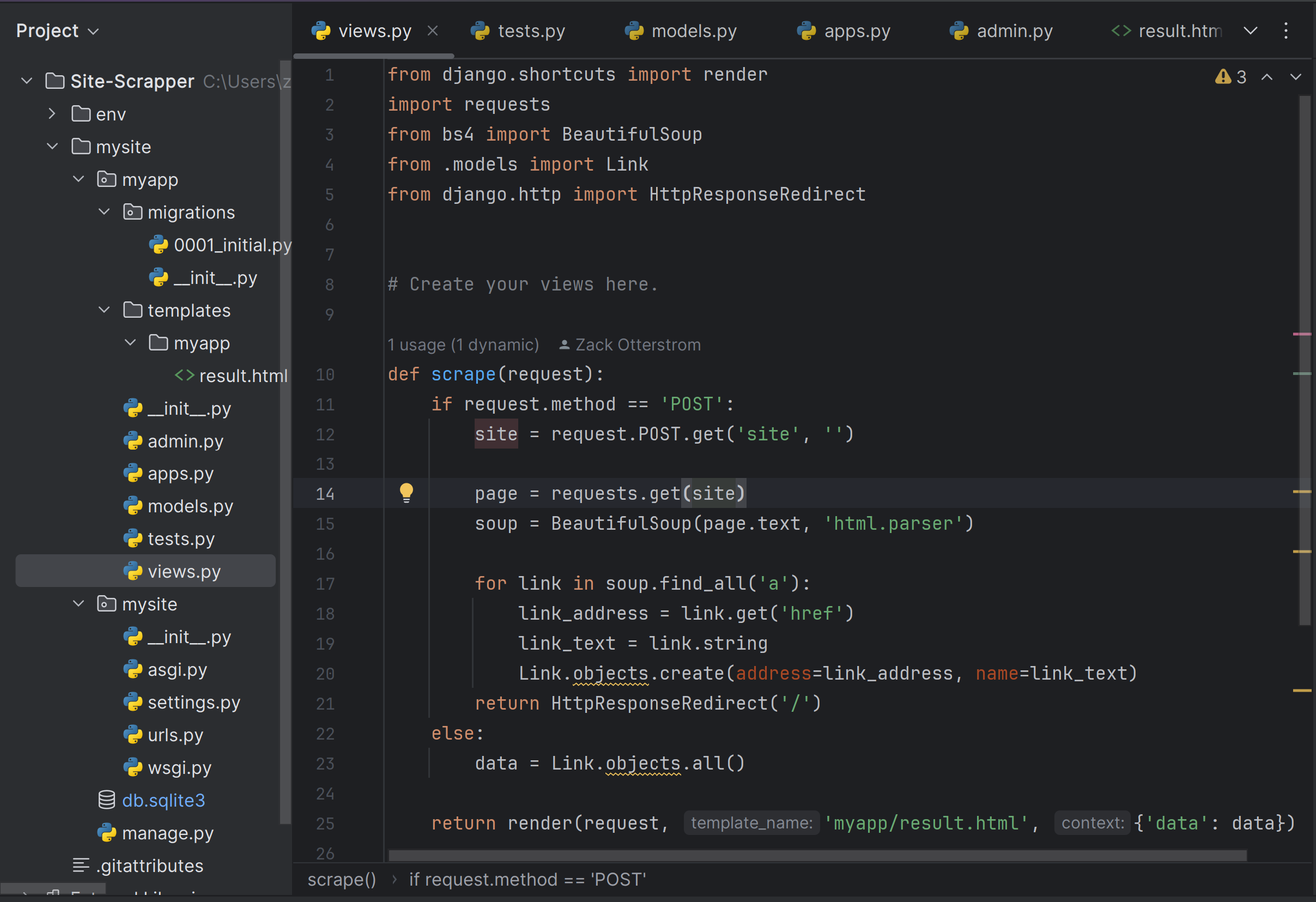 code snippet 